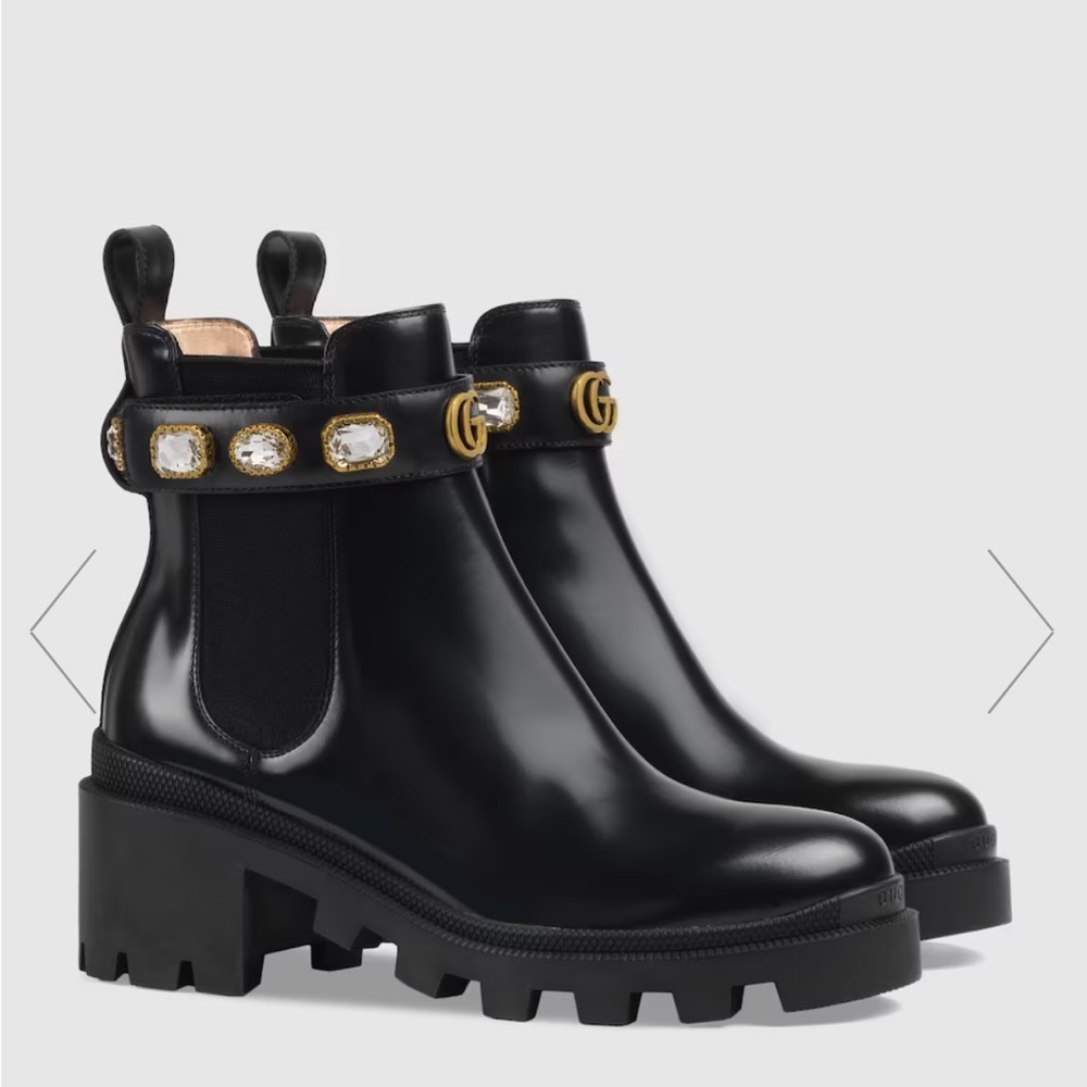 Leather Gucci Ankle Boots